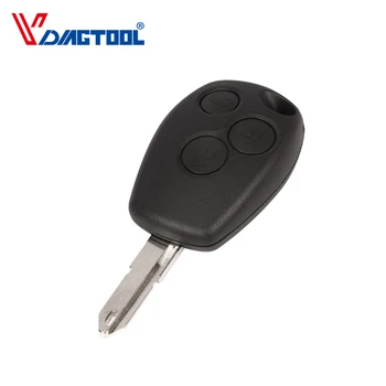 

VDIAGTOOL 3 Buttons Car Key Shell Case Blank Fob For Renault Trafic Vivaro Primastar Movano Remote Fob Shell 206 207 307 306 Key