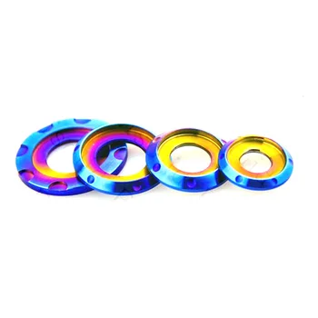 

2pcs M6 M8 M10 titanium alloy fancy step motorcycle gasket washer