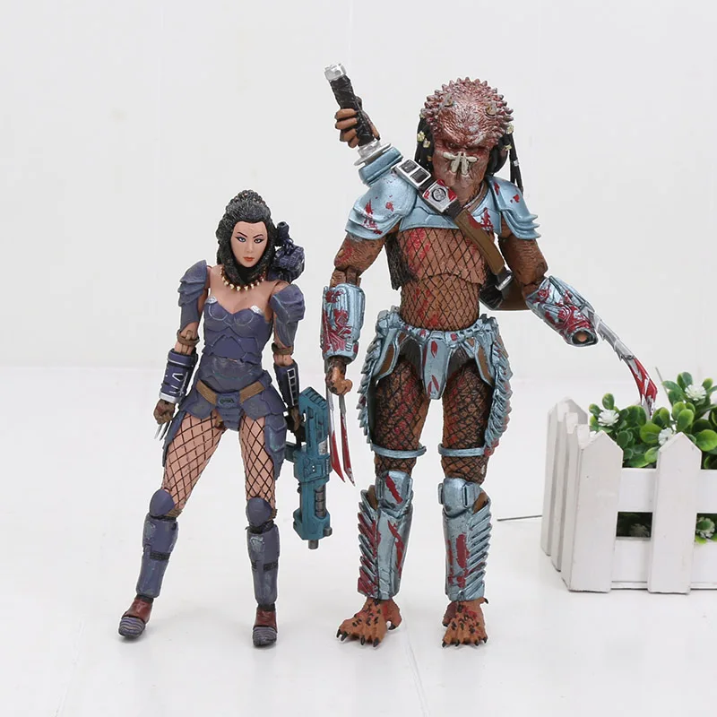 

AVP Alien vs Predator Hunter NECA Alien She Predator Machiko Noguchi PVC Action Figure Collectible Model Toy
