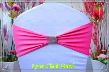 

2/2---Silver Mesh Buckle-- Spandex/Lycra/Expand Chair Bands/Chair cover sashes For Wedding Party Banquet Decorations