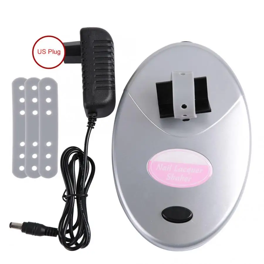 US plug Nail Polish Shaker Nail Gel Tattoo Ink Pigment Shaker Liquid Bottle Shaking Machine 100-240V Nail Gel Shaker - Color: US plug