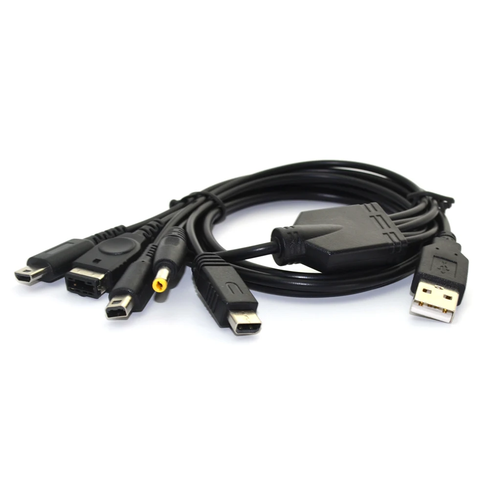 С информацией для отслеживания 5 в 1 USB кабель зарядного устройства шнуры Nintendo PSP