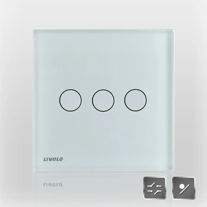 

Switch fashion switch double touch switch c6 white touch dual