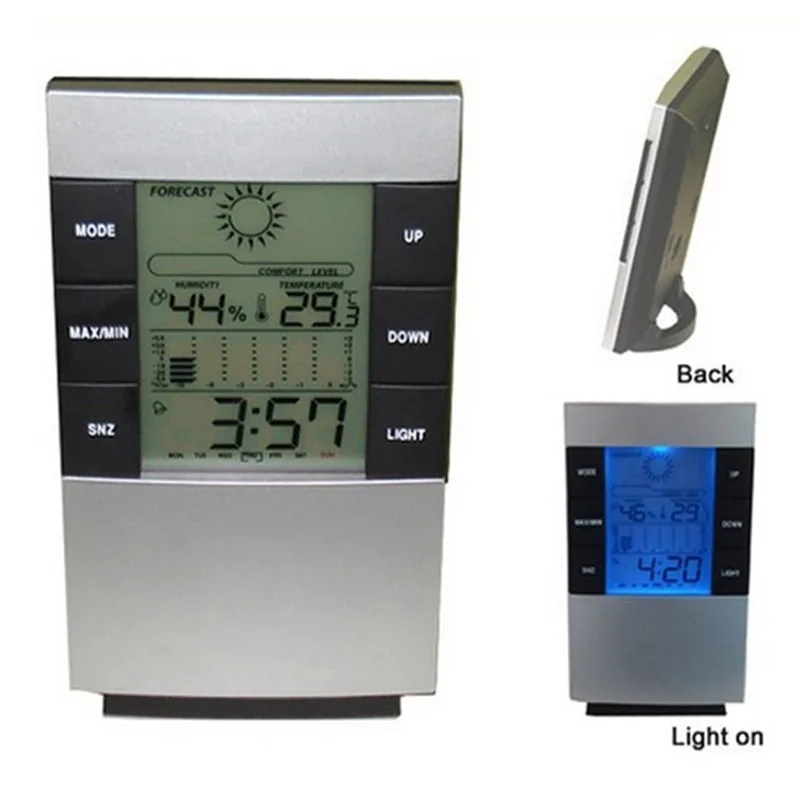 Цифровой будильник светодиодный Часы с подсветкой календарь термометр гигрометр большой стол настольные часы домашний декор цифровой будильник