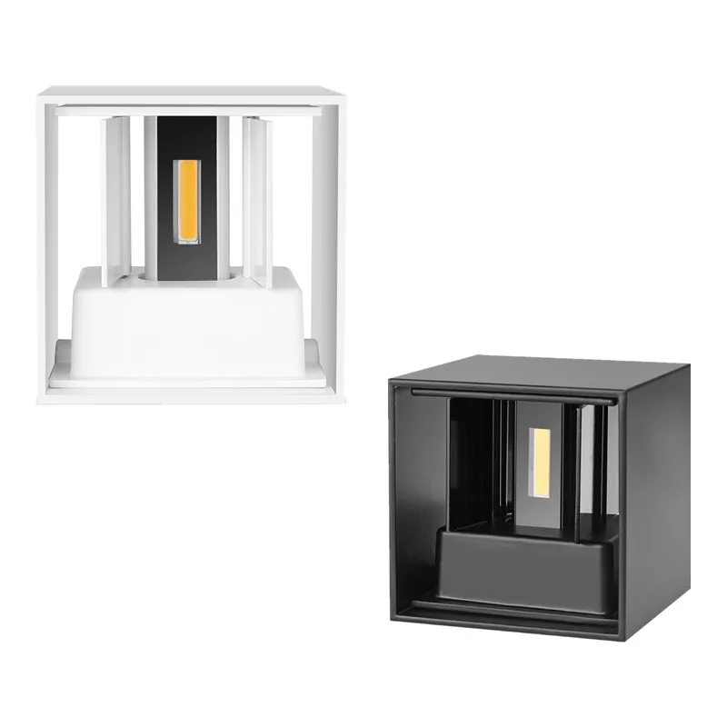 

12W Waterproof AC85-265V Surface Mounted LED Wall Light Modern Nordic Luminaire Indoor Wall Lamps Living Room Porch Outdoor