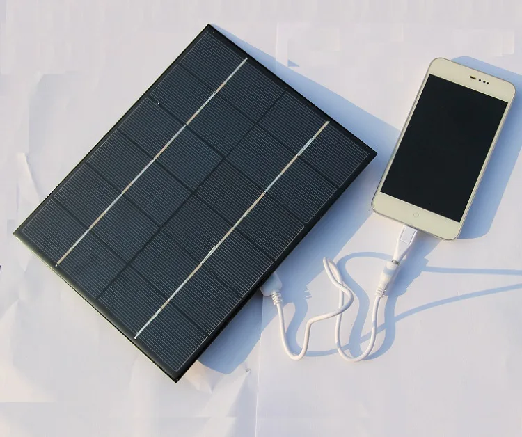 

5.2W 6V DIY solar panel Polysilicon solar energy generation Colloid Waterproof customization Portable source Charging plate