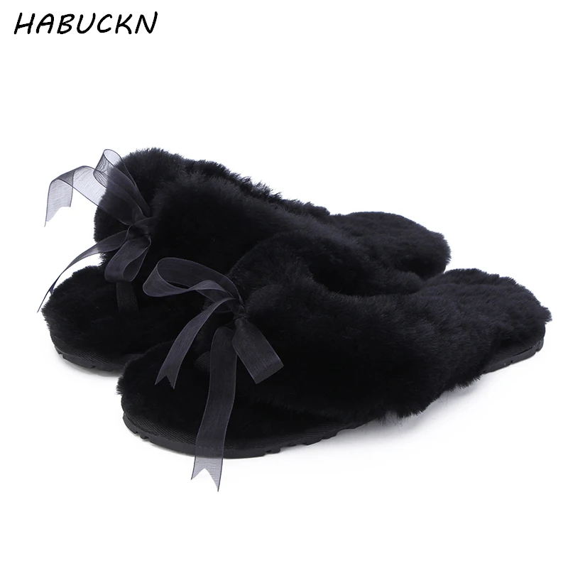 

nature sheep fur wool lined women winter slippers winter home leisure shoes indoor baboosh navy blue red chinela