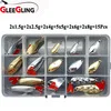 136Pcs New Leure De Peche Mixed Popper Minnow Soft VIB CrankBait Fishing Lures Set Worm Soft Lure Kit Jig Hooks Pesca In Box - Цвет: 15Pcs