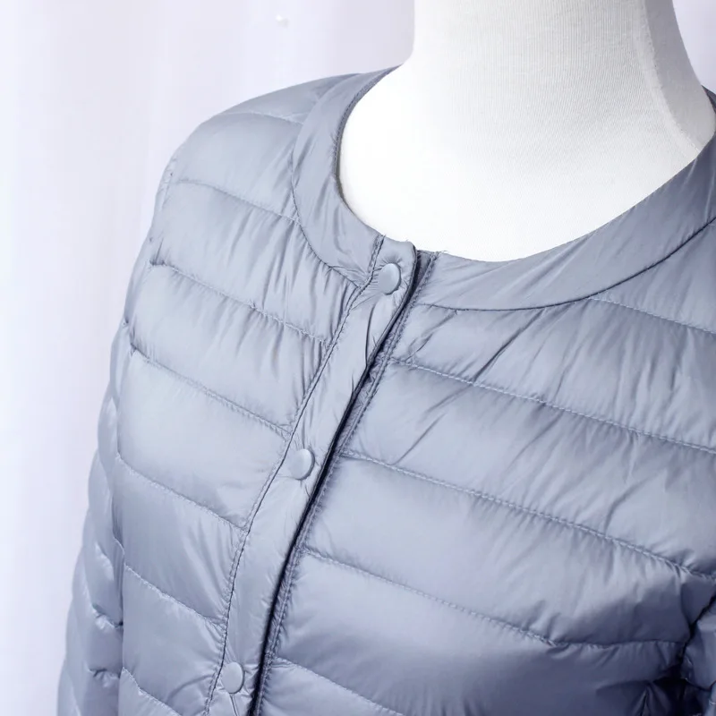 Kopen NewBang Merk donsjack vrouwelijke Lange Eend Donsjack Vrouwen Lichtgewicht Warm Linner Slanke Draagbare Enkele Breasted Jas