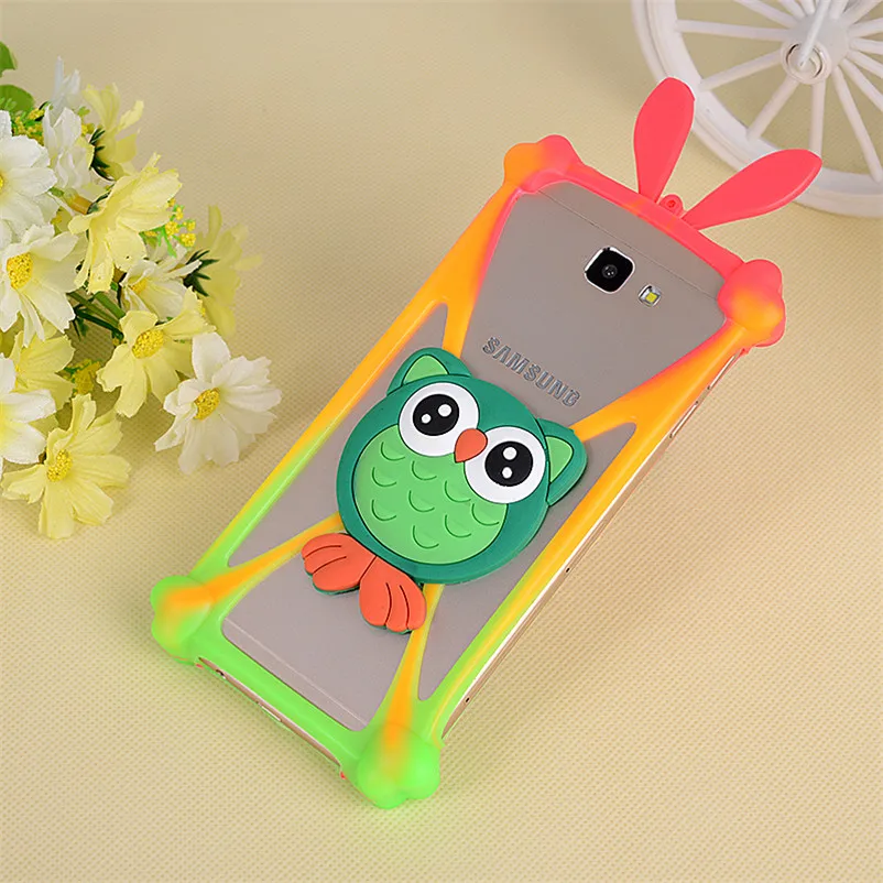 3D Cute Cartoon Animals Soft Silicone Universal Cover Case For HTC Desire 310 310w/400 t528w/700 7088/320 D320/VC T328D/510 D510