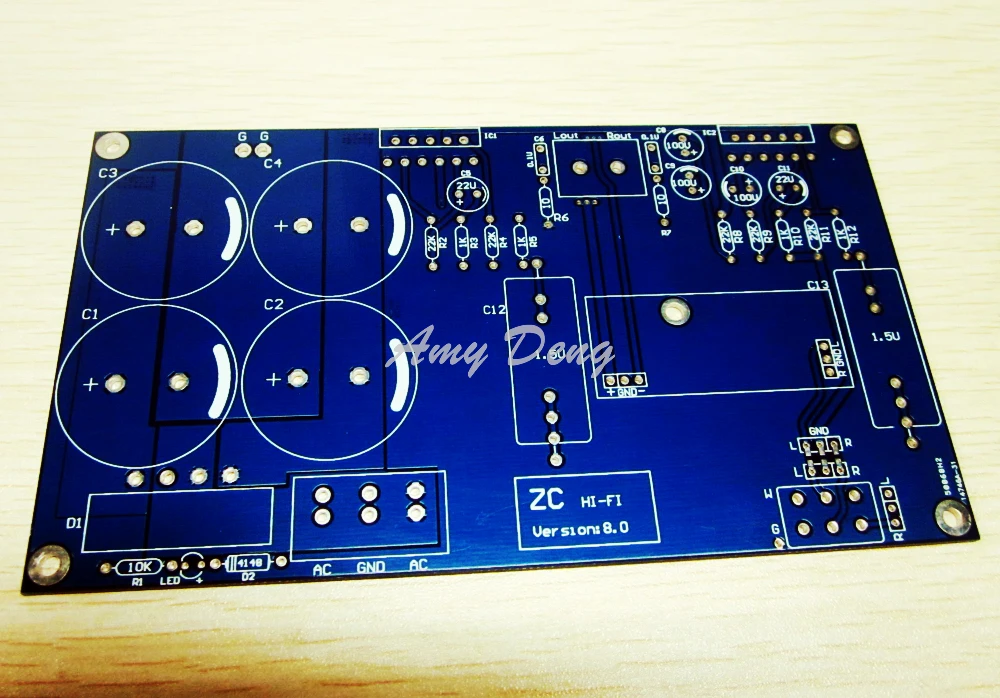 

LM3886 power amplifier PCB board (blue) no noise free classic sound great