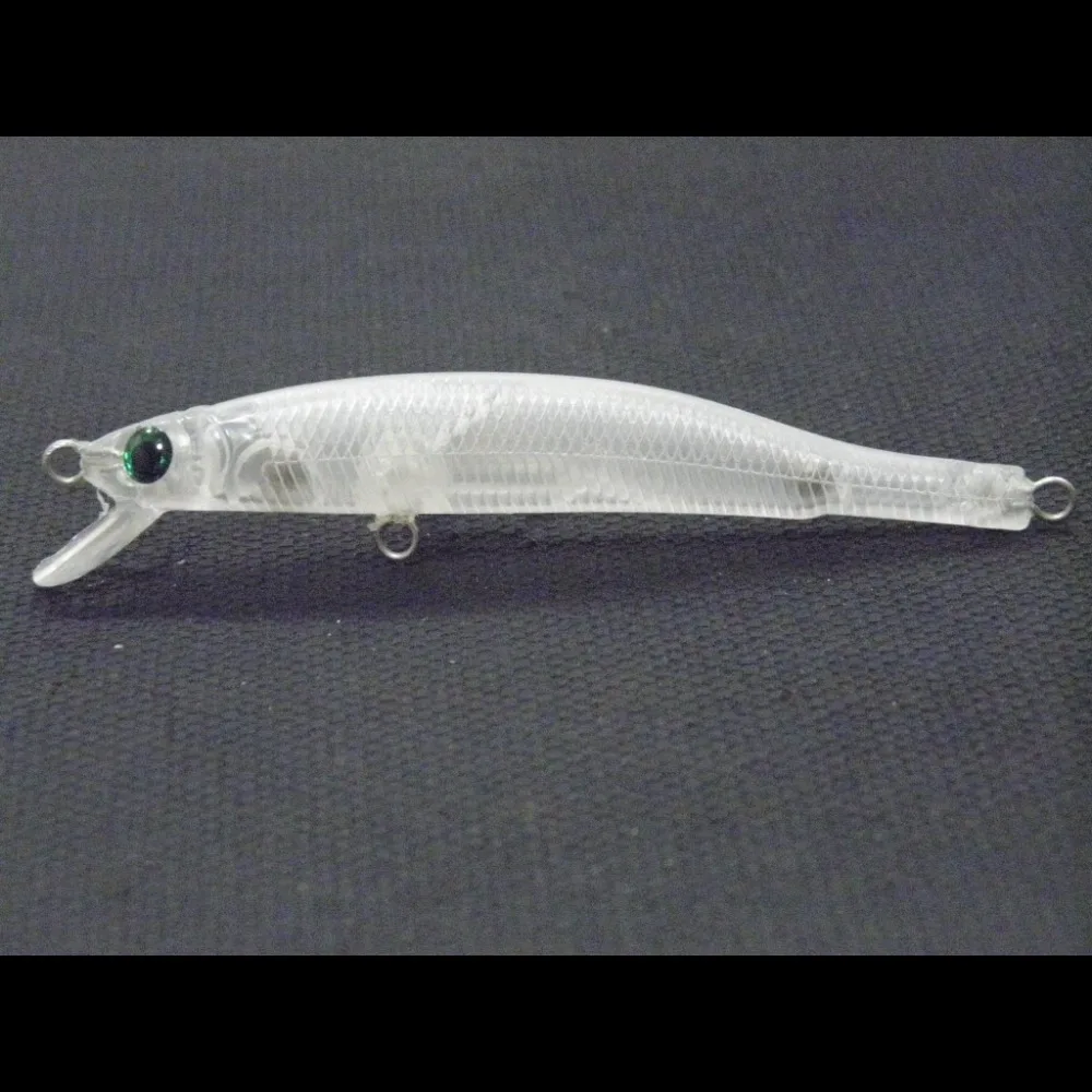 

wLure 8.3cm Lightweight Very Tight Wobble Action Unpainted Minnow Lures Sinking 10 Lure per Set UPM662P10