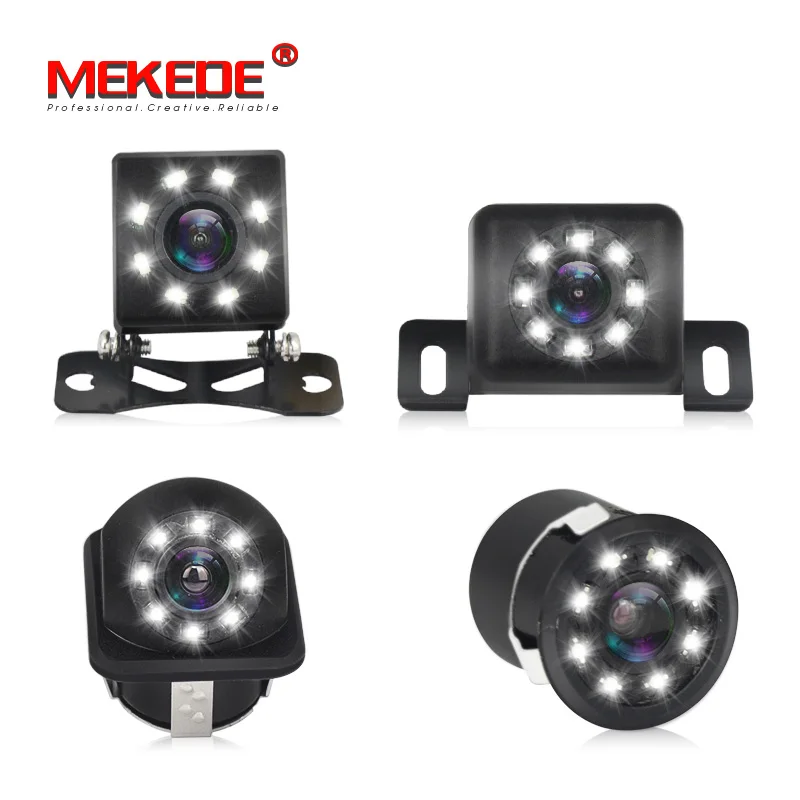 

MEKEDE 8 LED Night Visions Car Rear View Camera Wide Angle HD Color Image Waterproof Universal Backup Reverse Parking Camera