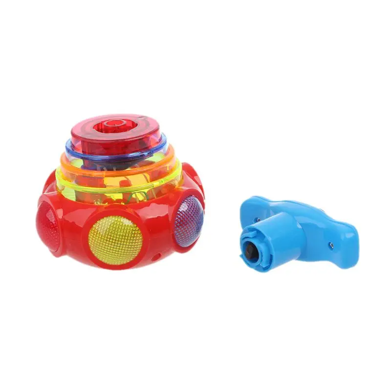 Красочный светильник, музыка, гироскоп, Peg-Top, Арена, вращающиеся топы, детская игрушка