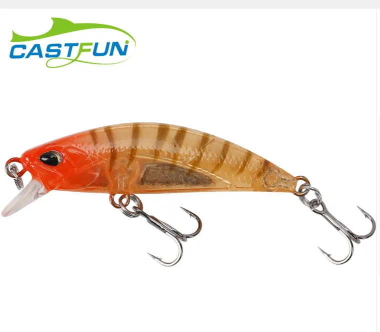 

CASTFUN Black Minnow 5.0g 5cm Sinking Minnow All Class Smart Lure Wobblers Fresh Saltwater Mandarin Fish Minnow Fishing Lures