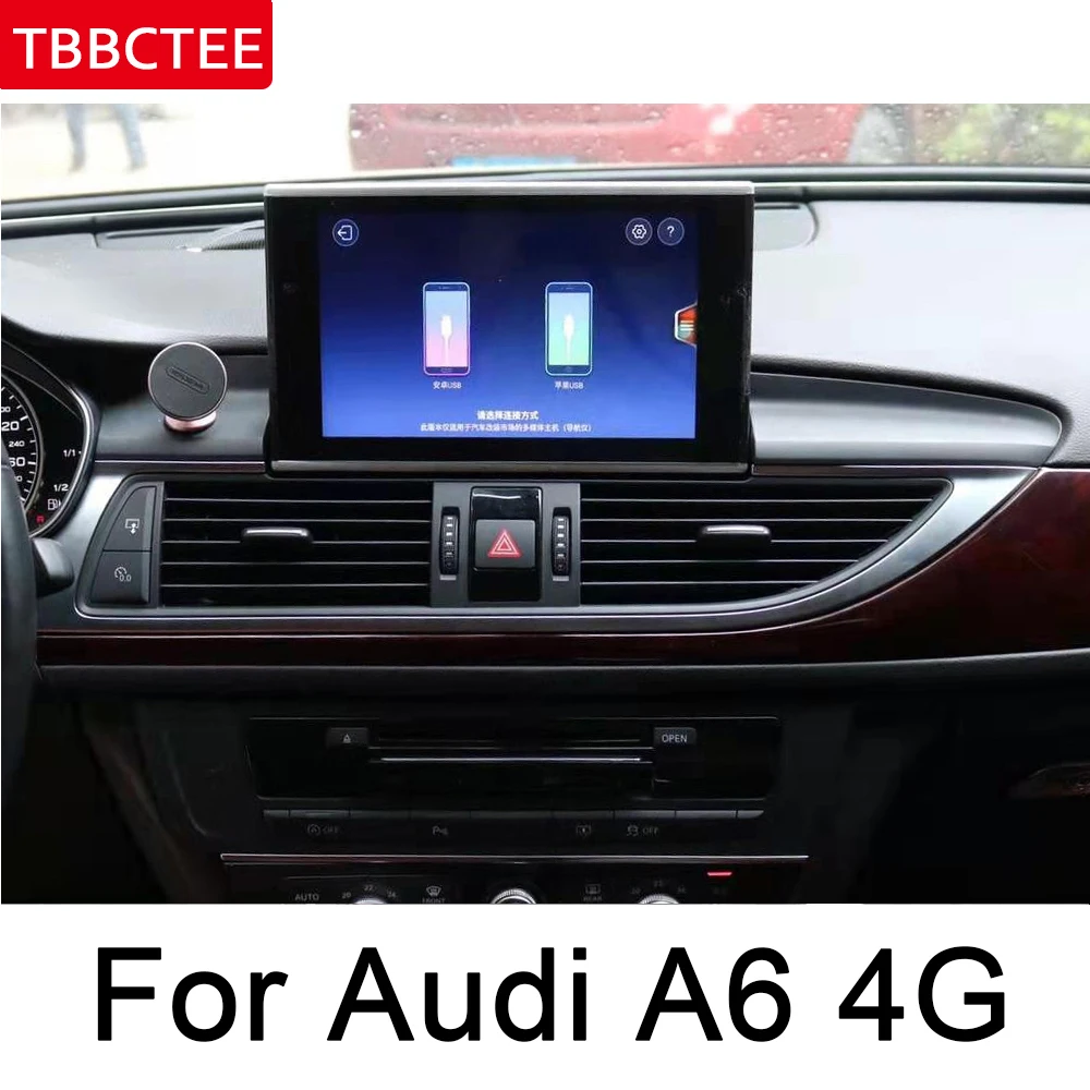 Excellent For Audi A6 S6 4G 2016~2018 MMI Car Radio GPS Android Navigation AUX Stereo multimedia touch screen original style HD screen map 5
