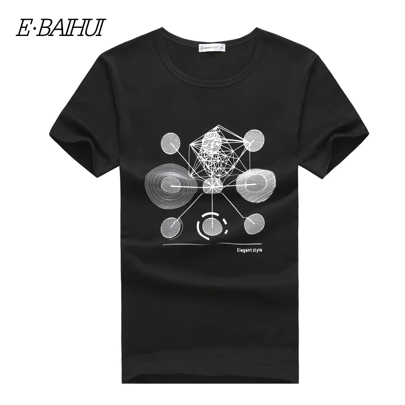 

E-BAIHUI brand summer style men's fashion t shirts men Clothing Swag Men T-shirts casual tops tees man t shirt T002