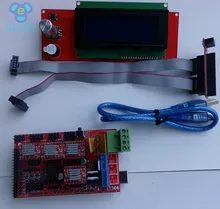 1pcs RAMPS 1 4 1pcs Mega 2560 R3 Controller 4pcs A4988 Stepper Driver Module RAMPS 1