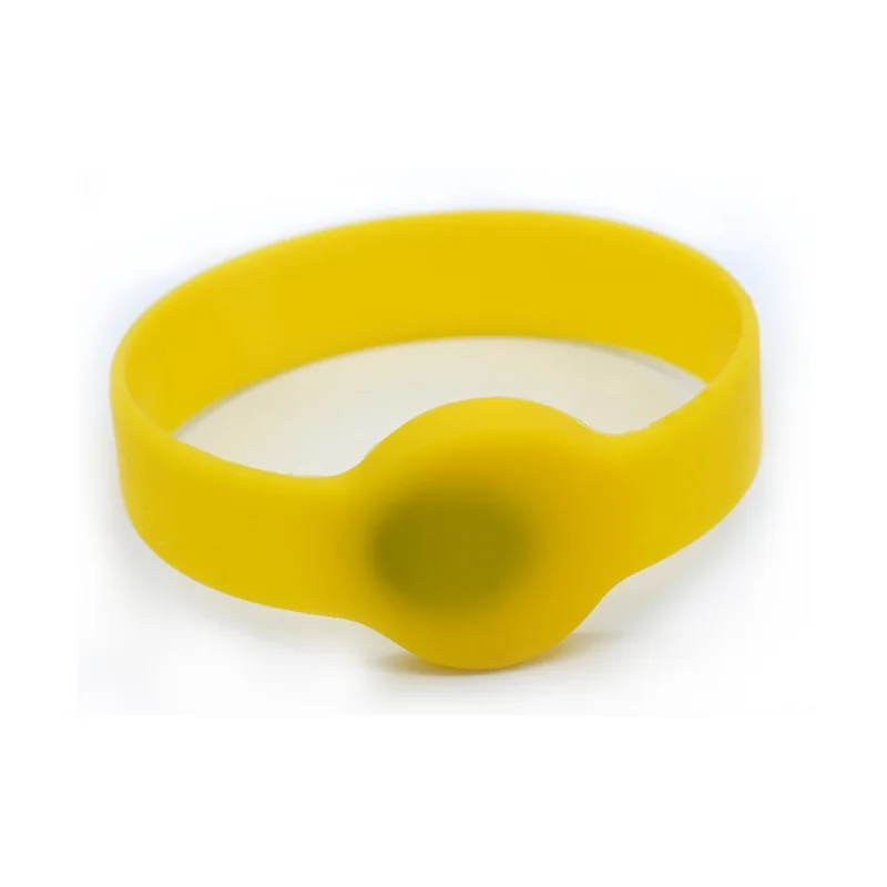 500PCS/Lot 125Khz TK4100 65MM yellow Wristband Smart Wrist bracelet Low