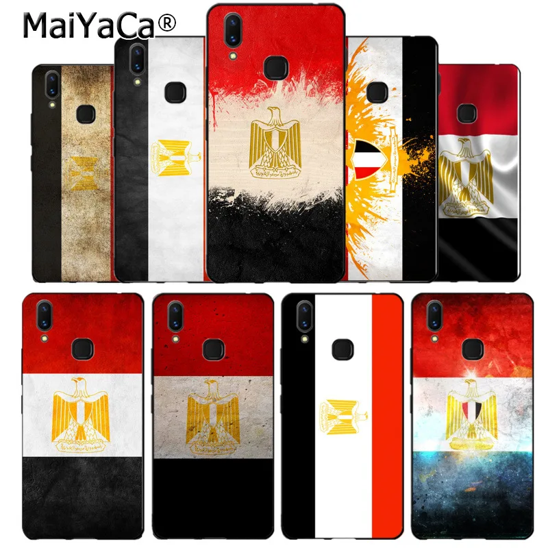 MaiYaCa Egypt National flag emblem black silicone soft