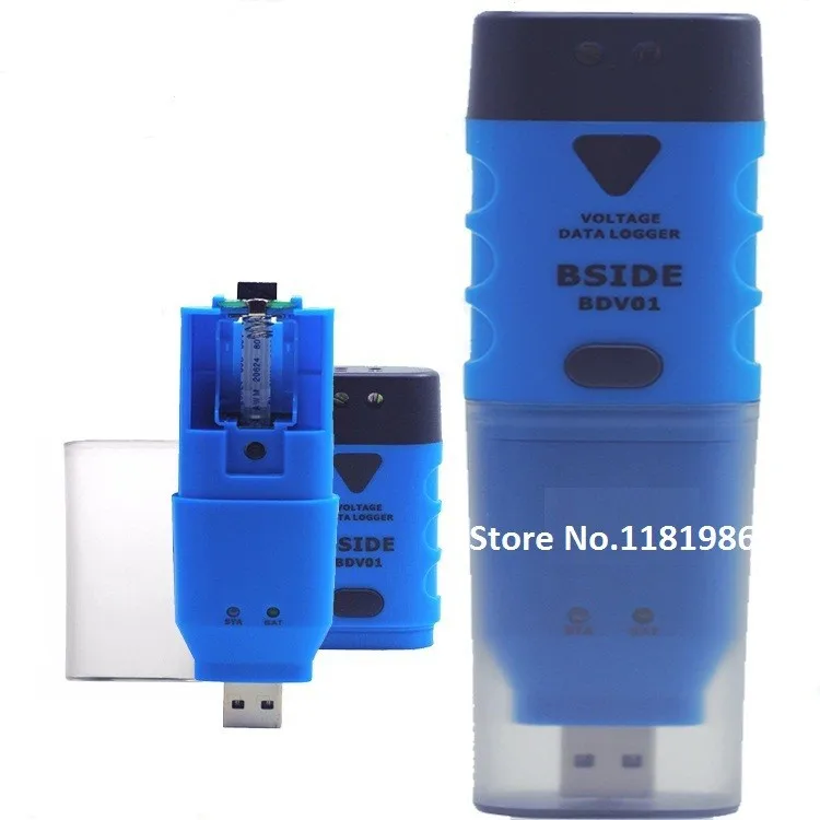 BSIDE BDV01 портативный регистратор данных напряжения постоянного тока 32000 измерение данных 0~ 30 в DCA сборщик сигналов с интерфейсом USB