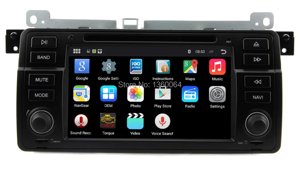 Top Quad Core Android 5.1.1 Car DVD GPS player For BMW E46 M3 with 1.6Ghz CPU 1024*600 Capacitive screen Bluetooth Radio WIFI 3G 1 Top Quad Core Android 5.1.1 Car DVD GPS player For BMW E46 M3 with 1.6Ghz CPU 1024*600 Capacitive screen Bluetooth Radio WIFI 3G 1