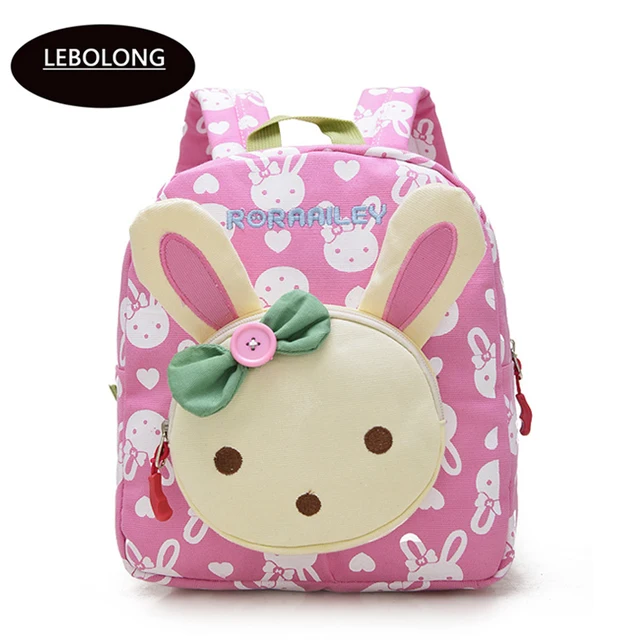 kid backpack cute cartoon little rabbit bear baby kindergarten bag