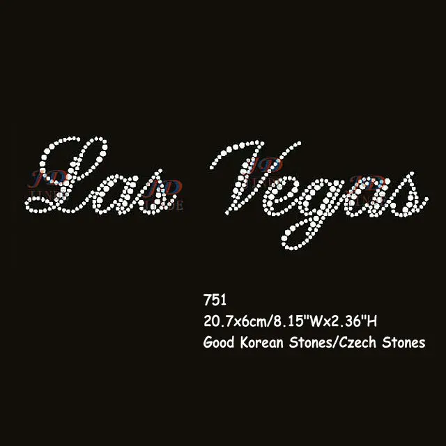 30pcs/lot High Quality Rhinestone Iron On Heat Transfers Las Vegas