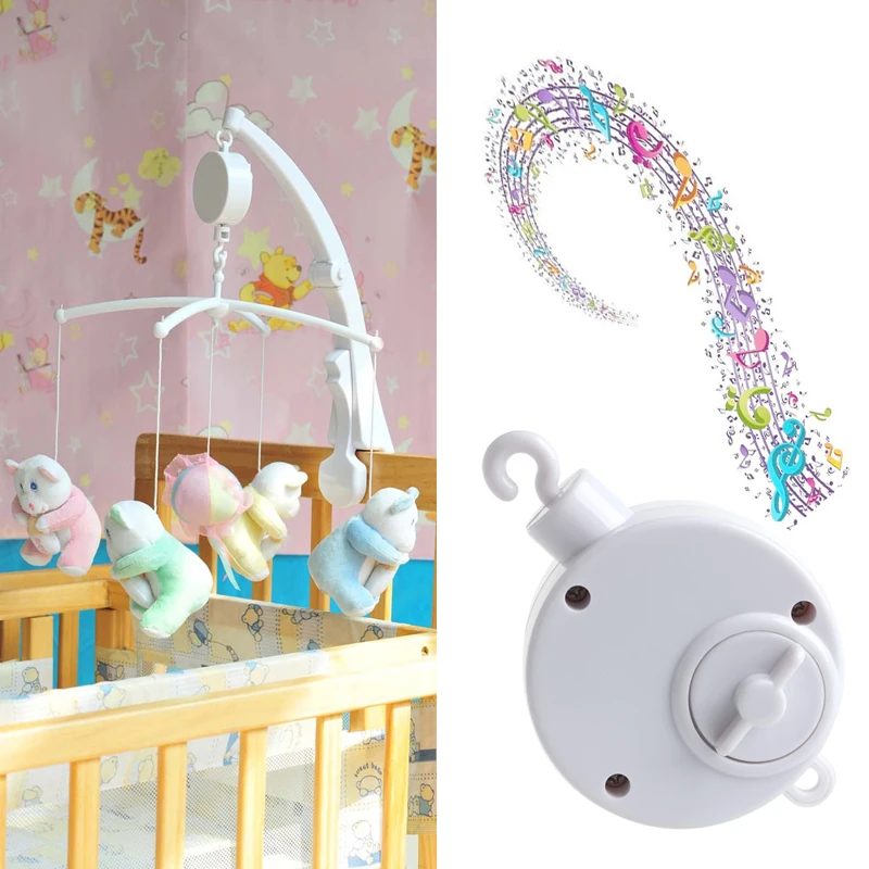 New 1Pc Baby Infant Rotary Mobile Crib Bed Clockwork Movement Music Box