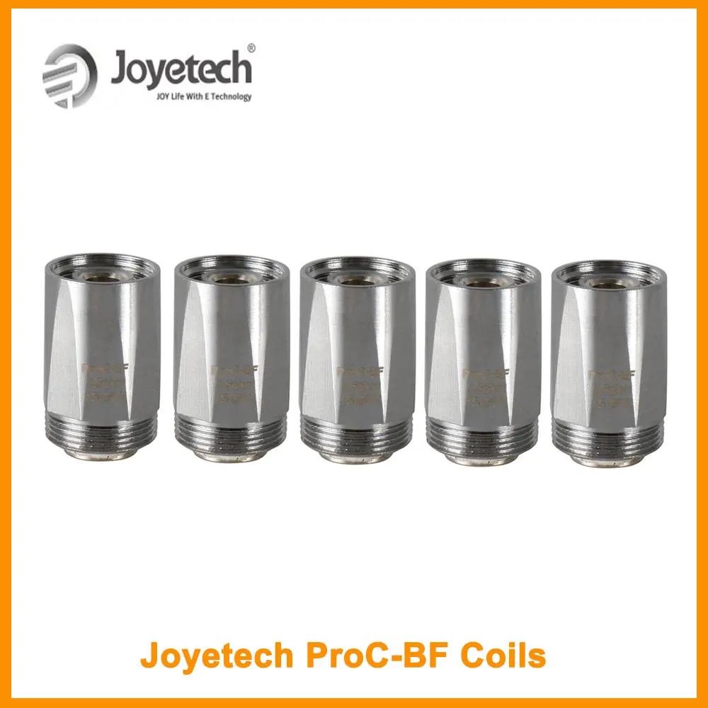

Original 5pcs Joyetech ProC-BF Coil Head For CuAIO Kit/CuBox Kit 0.5ohm/0.6ohm/1.0ohm/1.5ohm Tank Atomizerfor E-cigarette HKWH