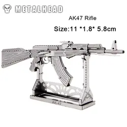 AK47 ружейный лазер резка 3D DIY наборы головоломка металлическая головоломка лучшие подарки для детей Детская Коллекция развивающие