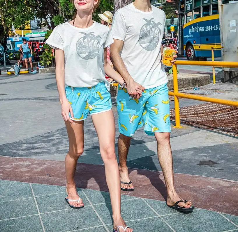 Swimwear Men Beach Shorts Surf Swim Banana Printed Shorts Quick Dry Board Shorts Man Swimsuits Swim Unisex Loose Leisure Shorts7