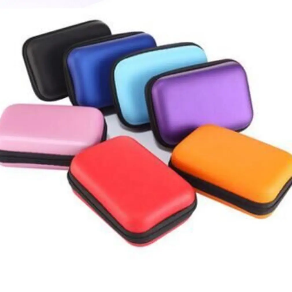 

Square Carrying Case Cellphone Earphone Headset Earbuds Pouch Storage Bags EVA Case Bluetooth Earphone Headphone Storage Box