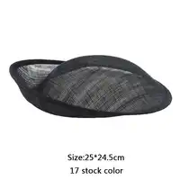 ที่มีคุณภาพสูง25*24.5 cm Sinamay Anomalisticฐานจุ่มฐานสำหรับF Ascinator,หมวกกันน็อก, Headpirce 2ชั้น10ชิ้น/ล็อต#17สี