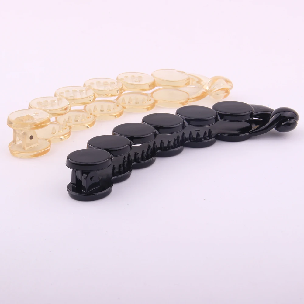 

12 pieces/lot New Fashion Style Hair Banana High Quality Environmental ABS Plastic Hair Clips For Girls Hair Accessories 11 CM