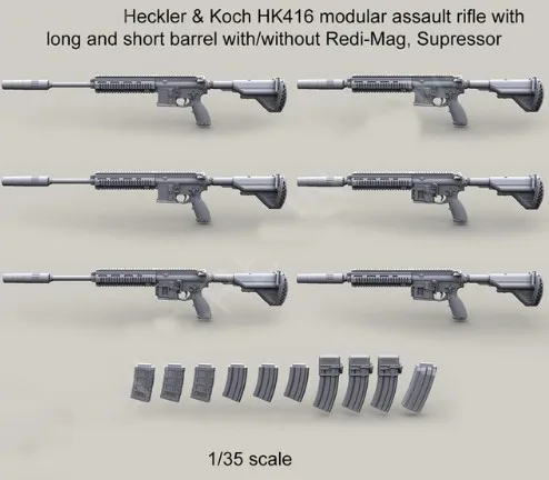 

6pcs / lot 1:35 Scale Modern US M416 Miniatures WWII Resin Model Kit Figure Free Shipping