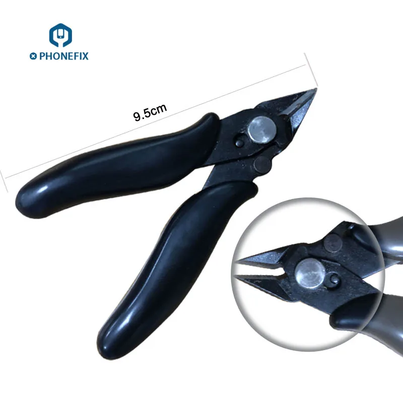 

Anti-slip 9.5cm TU-109 Mini Curved Nose Electric Cutter Motherboard Repair Jumper Wire Cutting Pliers DIY Fixing Phone Cutter