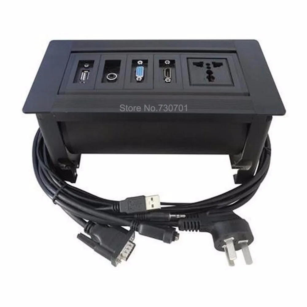 Square manual table socket