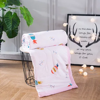 

Cotton Bedspread American Pastoral Striped Printed Coverlet Throws Blanket summer thin Comforter stiching Duvet Quilt Filling