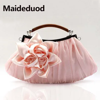 

Maideduod Practical Flowers Dinner Bag Bride Wedding Luxury Handbag Multi-color Evening Bag Purse Fashion Party Clip Clutches