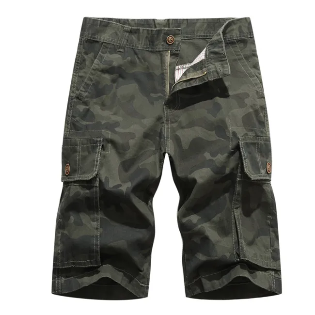 Камуфляж свободные мужские шорты Карго прохладное лето военная Униформа Camo хлопок Мужские шорты брюки карго шорты для женщин для мужчин короткие hombre - Цвет: 004