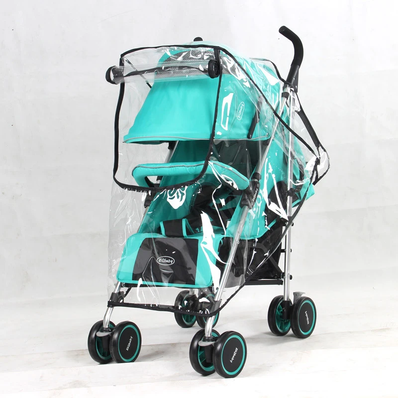 Jual Stroller Aksesoris Tahan Air Hujan Penutup Transparan Angin Debu Perisai Ritsleting Terbuka untuk Kereta Bayi Kursi Dorong Jas Hujan