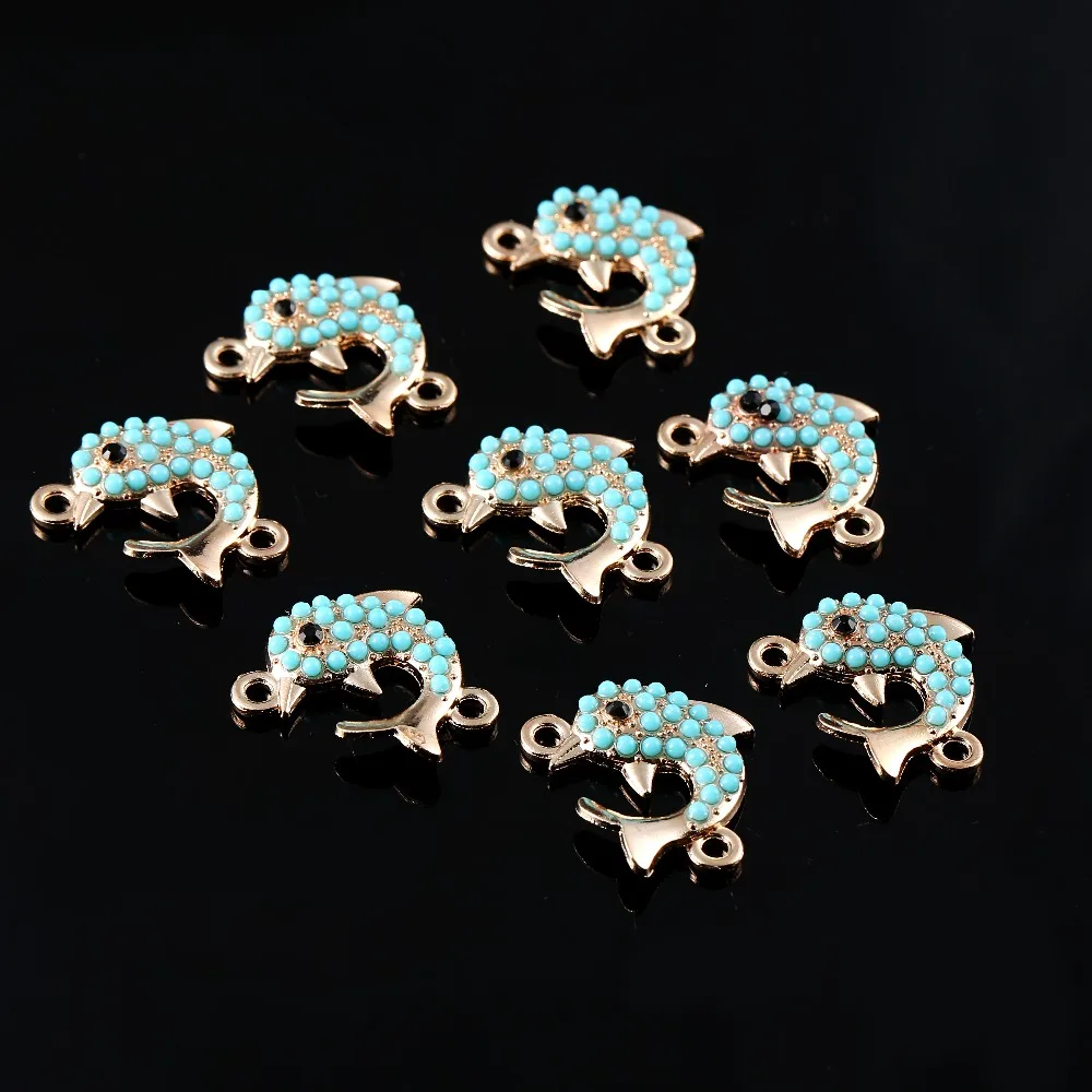 Новый металлический разъем Porpoise Rhinestone подходит для изготовления ювелирных