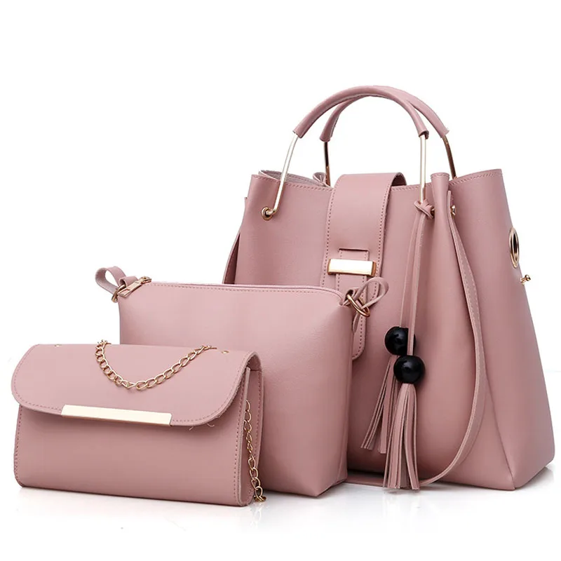 

2019 New Fashion Women's Handbags 2 Pcs/set Composite Bags Lady Shoulder Bags Female Totes Large Capacity Women's Crossbody Bags