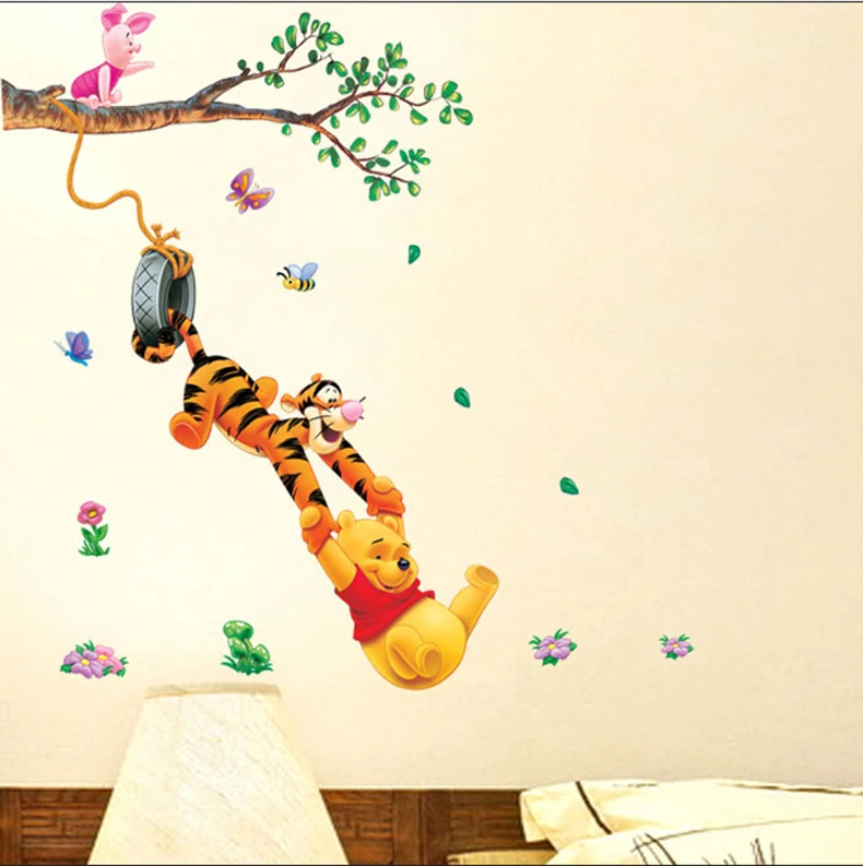 Online Whole Pooh Wall Art From China Winnie The Pooh Wall Decals Quotes Vinyl Sticker I Think We Dream So Nursery Baby