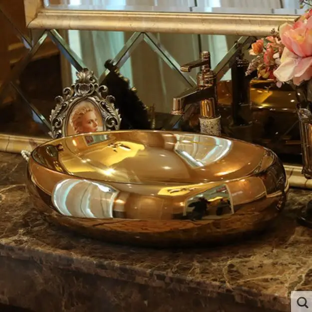 

Ceramic circular art basin