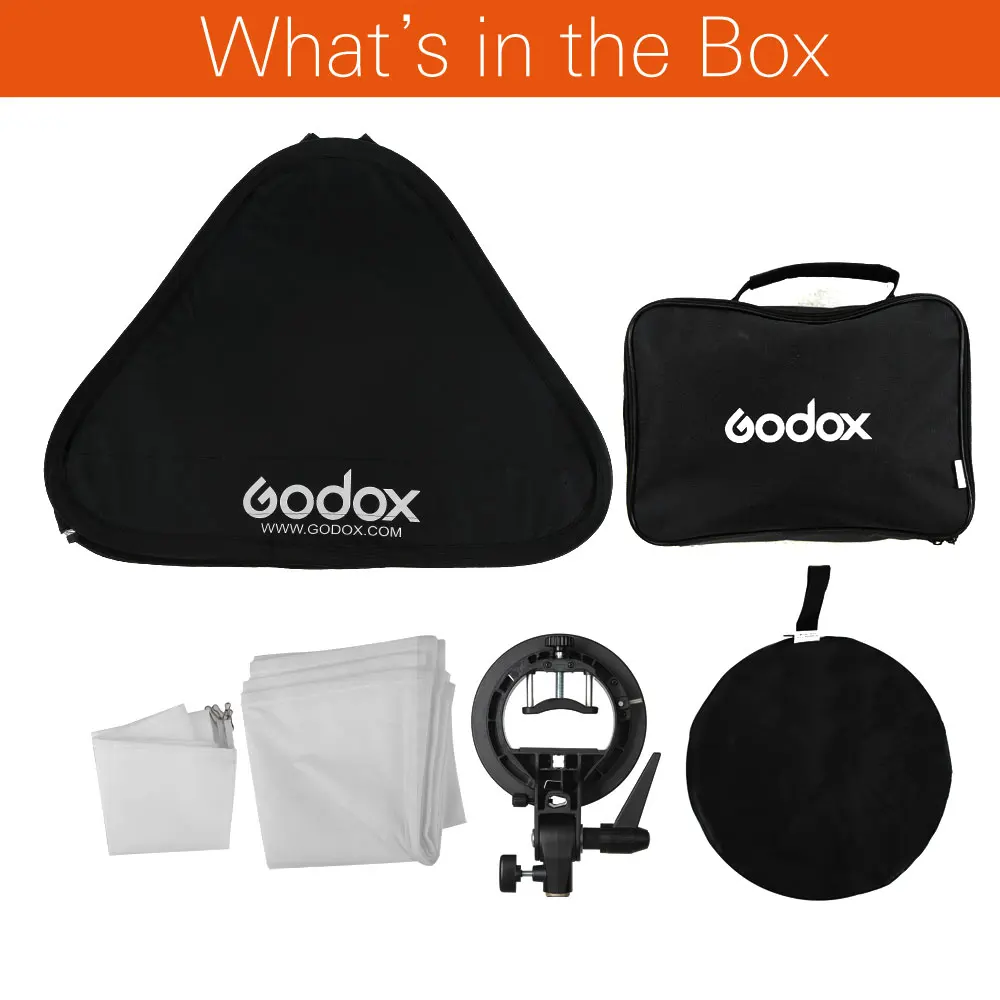 GODOX 40x4 0/50x5 0/60x6 0/80x80 см софтбокс с S образным кронштейном стабильный штатив Bowens