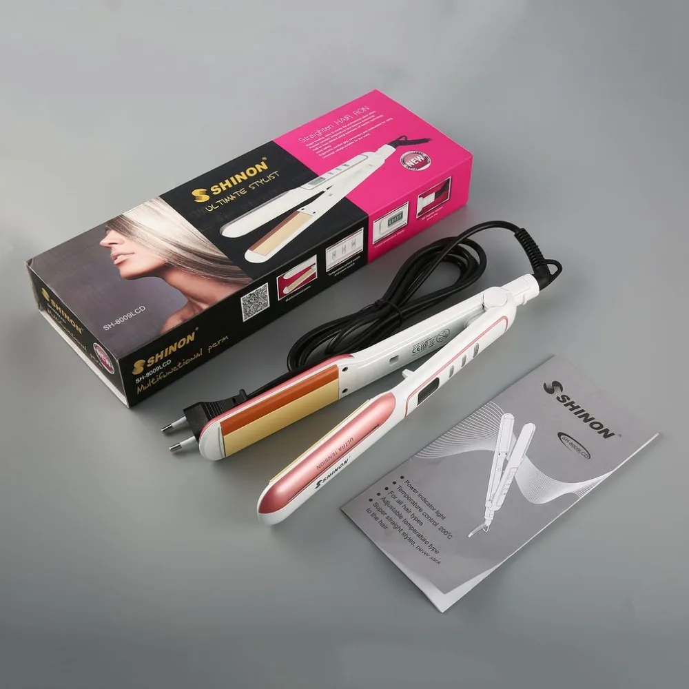 hair straightener with rubber plate SHINON Multifunction
