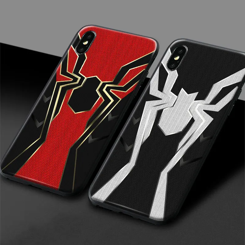 

Iron Spider man Infinity War Tpu Soft Silicone Phone Case Cover Shell For Apple IPhone 5 5s SE 6 6s 7 8 Plus X 10
