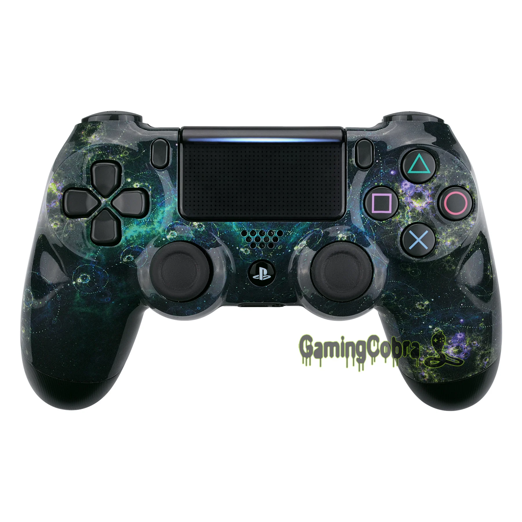 

Dark Chaos Nebula Galaxy Faceplate Front Housing Shell for PS4 Slim Pro Controller CUH-ZCT2 JDM-040 JDM-050 JDM-055